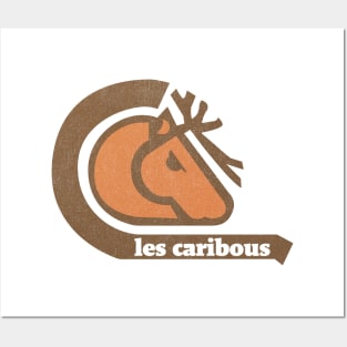 Defunct Quebec Caribous (Les Caribous) 1975 Posters and Art